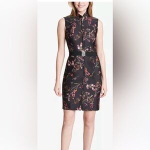 Tommy Hilfiger Black Floral Pencil Skirt